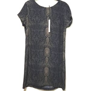 NEW! Nicole Miller New York Snakeskin Python Print Dress Size 10